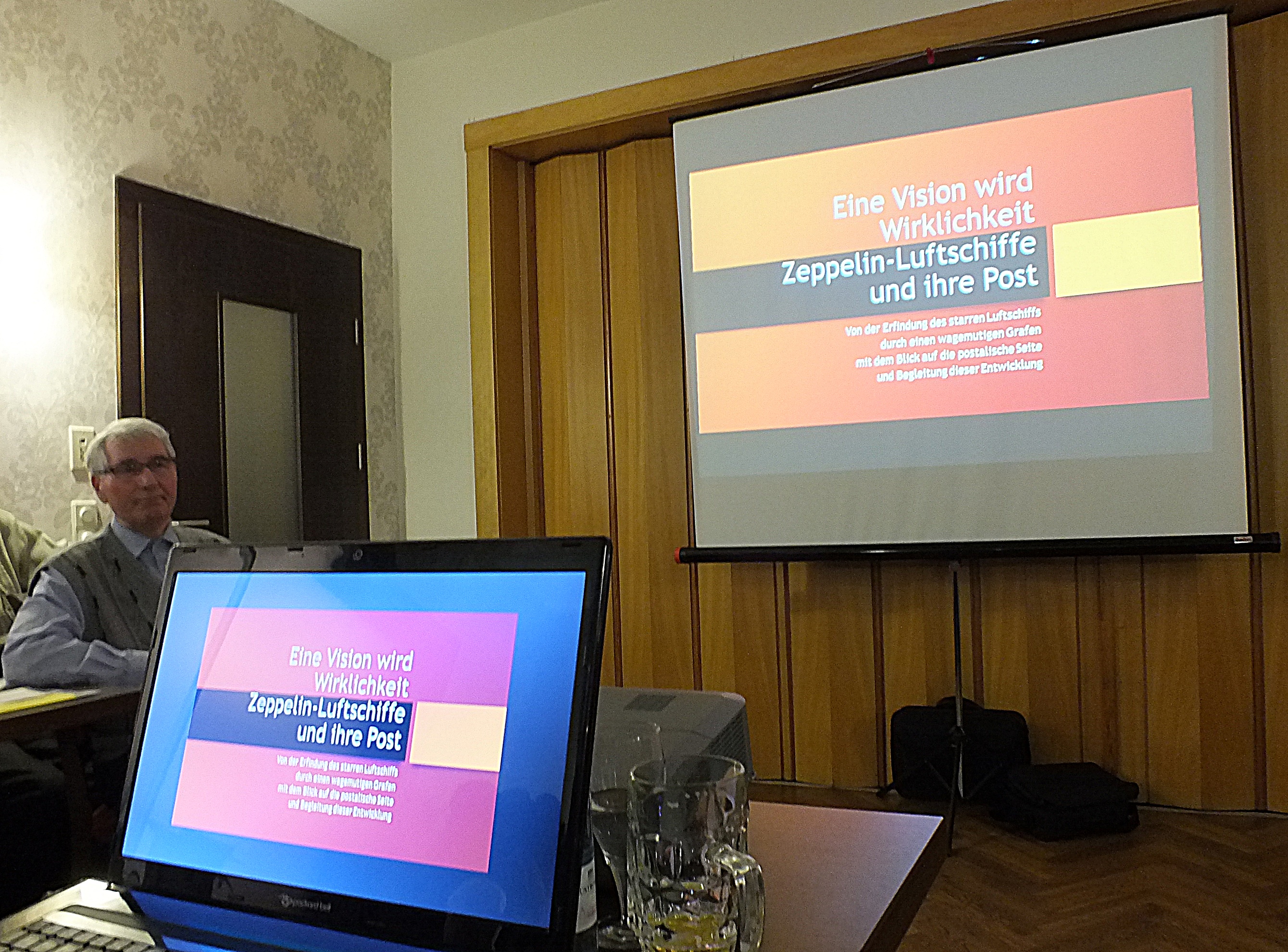 PowerPoint-Präsentation im Hotel "Grünhof" in Frankfurt (Oder) beim Vereinsabend